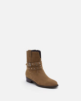 BOTTINES CARMEN/VEL TAUPE - minelli.fr